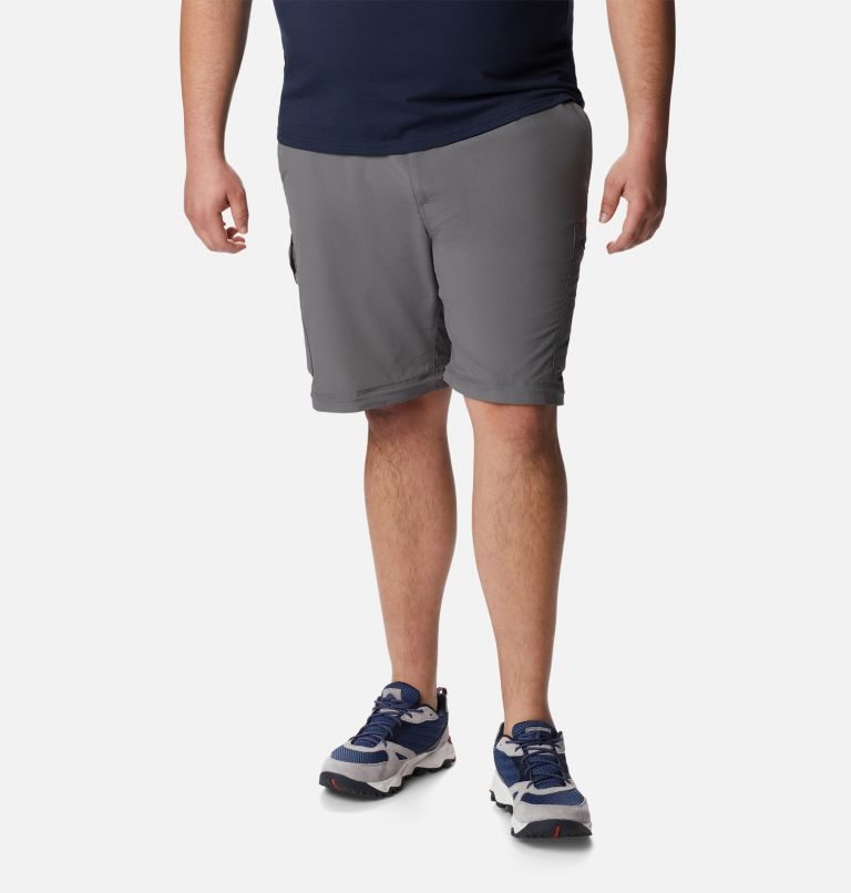 Men's Columbia Silver Ridge Convertible Pants Dark Grey | Plus Size CA-C8L30